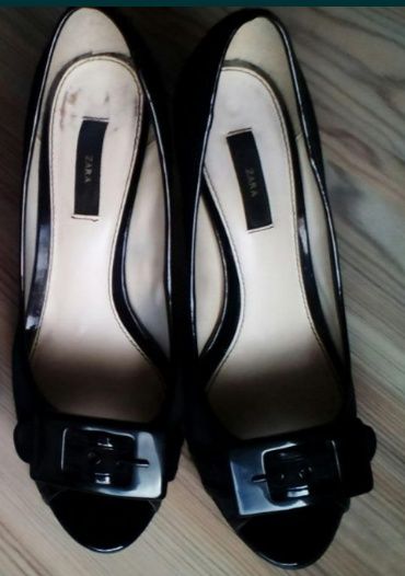 Buty czółenka ZARA r. 36/37 zestaw+koturny