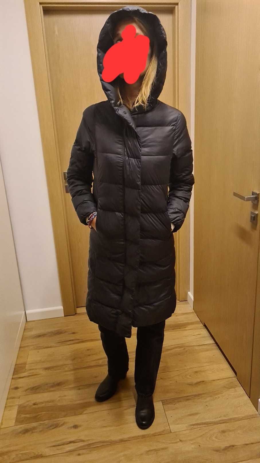 H&M płaszcz puchowy feather down puch i pierze 36