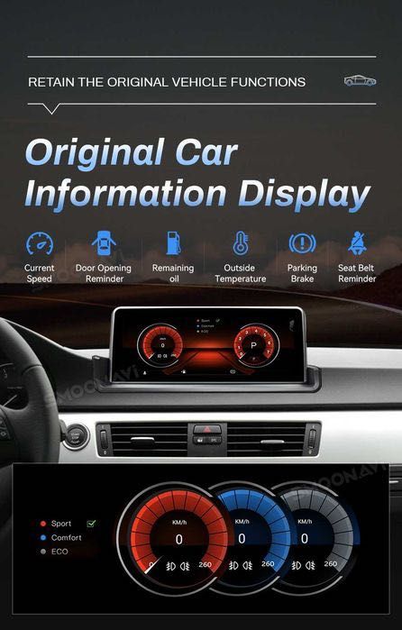NOVO - Rádio ANDROID 12 para BMW Série 3 E90 - 4GB RAM