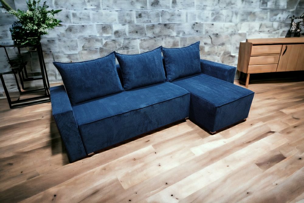 Rogówka Narożnik z Bokami TKANINA sztruks Nowość! DOSTAWA