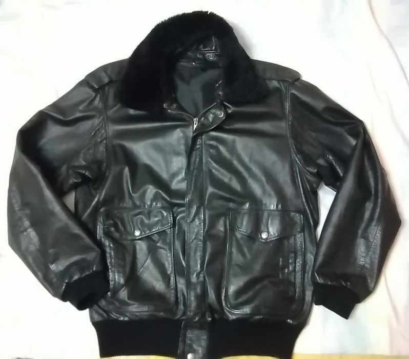 Бомбер McDouglas куртка 50 шкіряна льотна пілот авіатор кожаная кожа