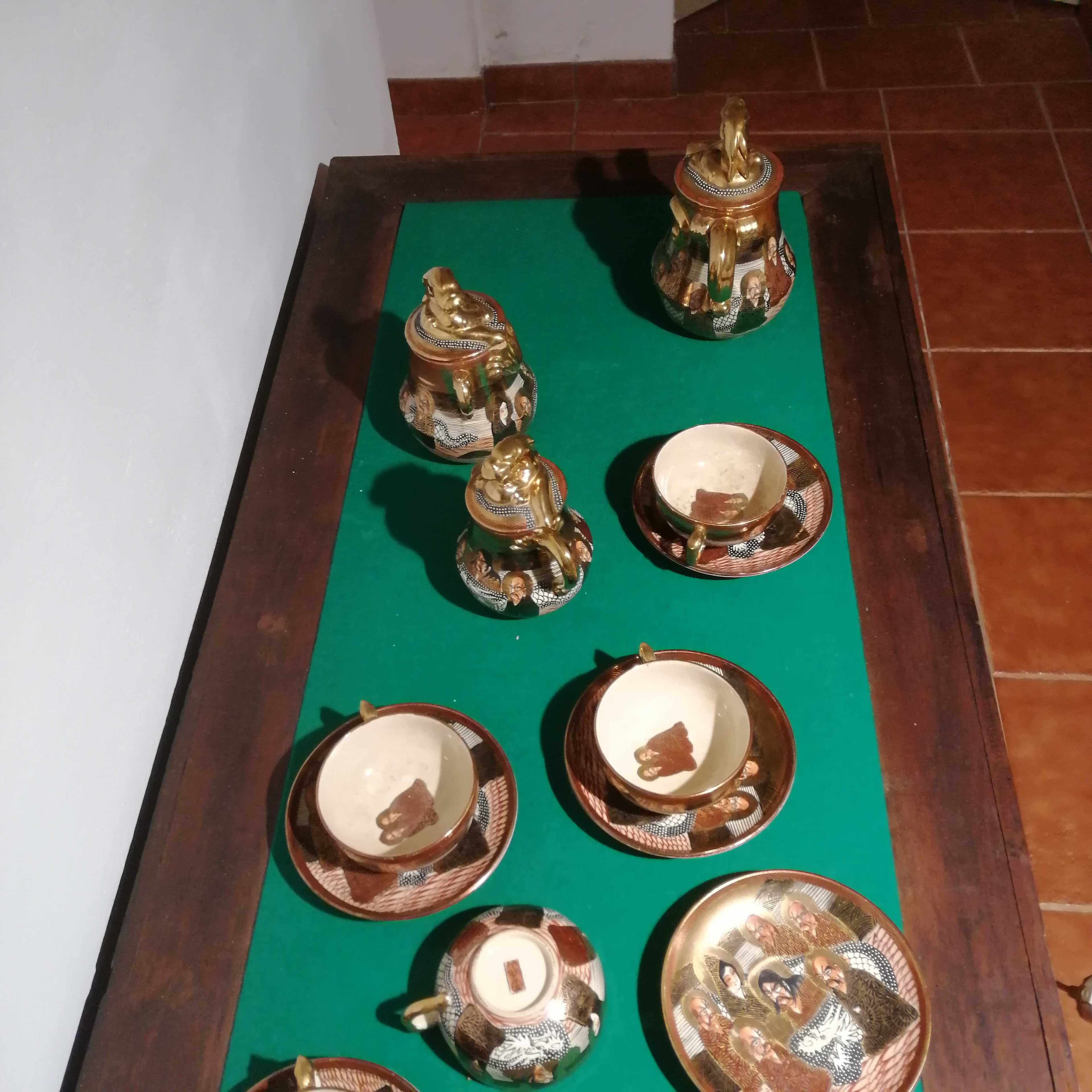 Louça Satsuma serviço de café