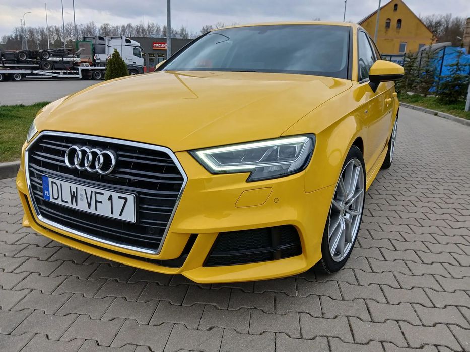 Audi A3 full LED, lifting, 98tyś km, felgi 19, VegasGelb