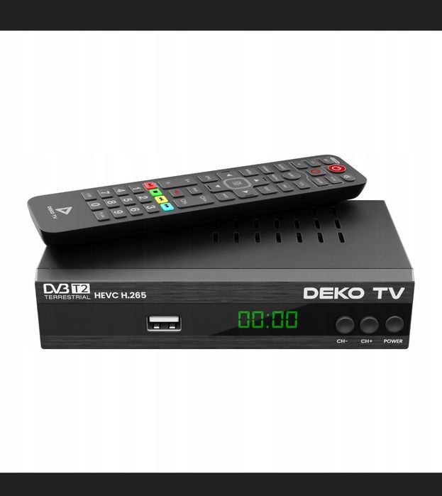 Tuner Dekoder TV Naziemnej DVBT2 DVBT 2 DVB T2 HEVC DEKO PRO2