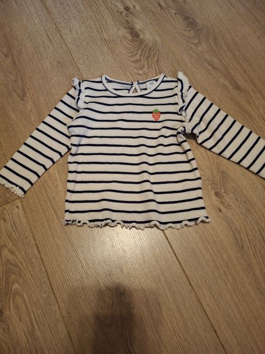 Bluzeczka w paski, rozmiar 68, H&M