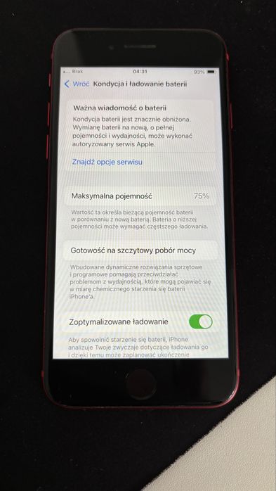 Iphone Se 2020 64 GB czerwony
