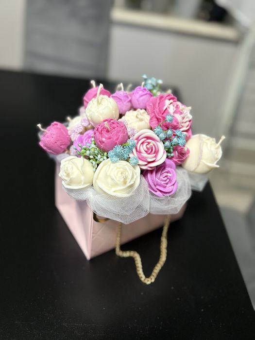 Flower candle box