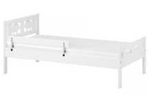 KRITTER Estrutura cama c/estrado ripas, branco, 70x160 cm