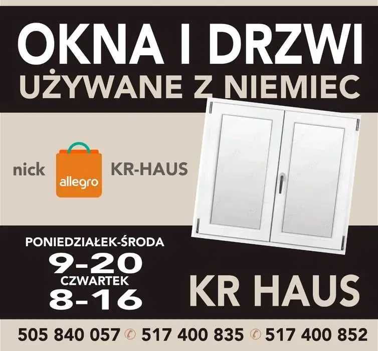 KR HAUS Okno jednoskrzydłowe 120x145 używane okna drzwi POZNAŃ