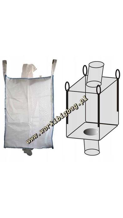 Worki Big Bag 170/100/80 ze stabilizatorem NOWE Big Bag Bagi