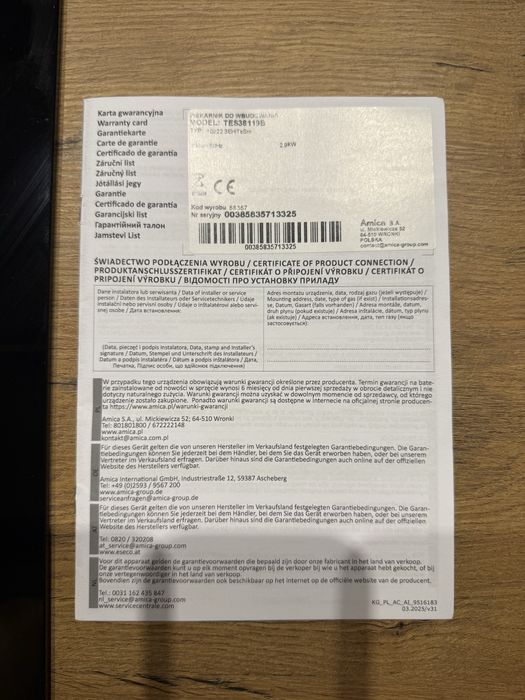 Piekarnik Amica TES38119B