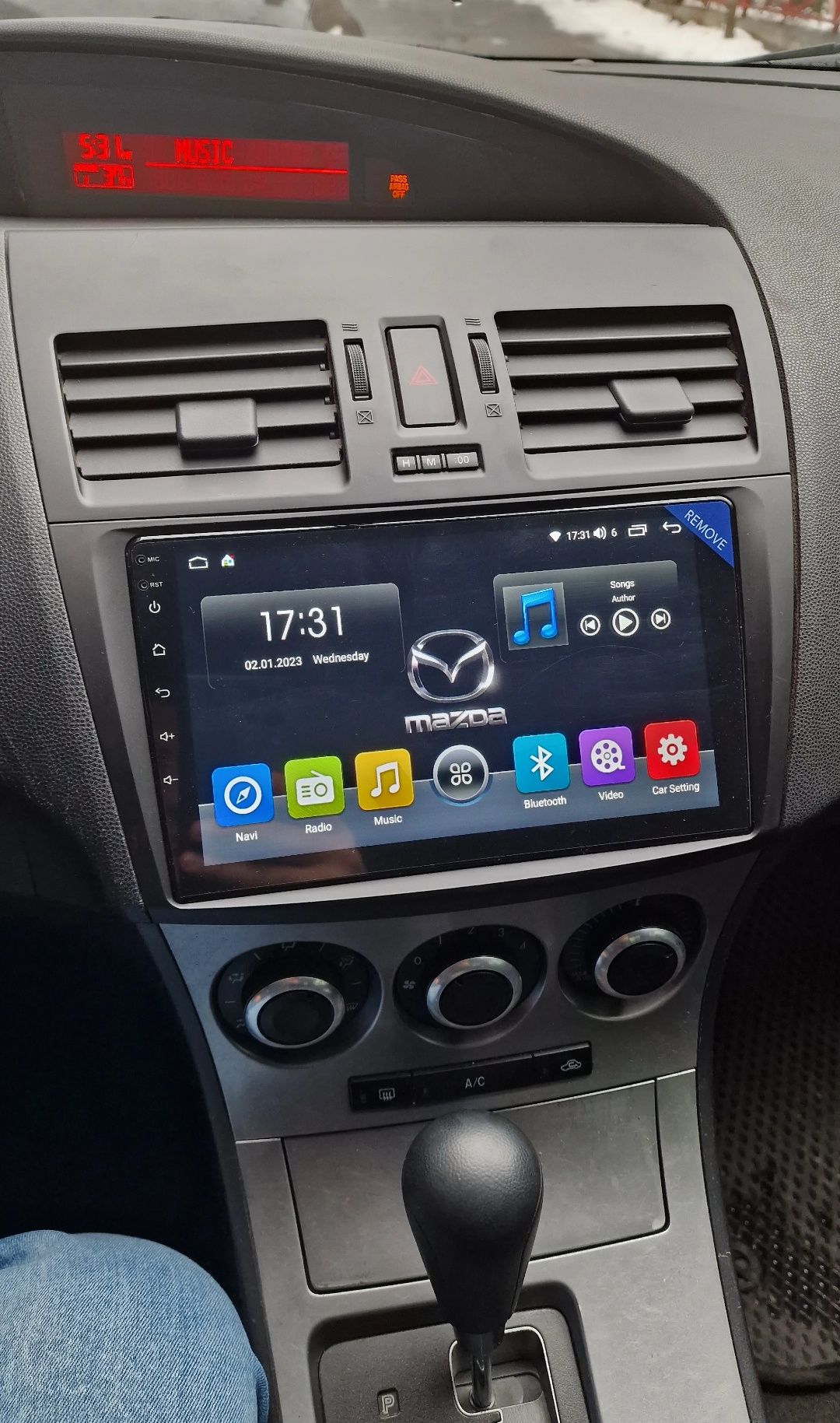 Rádio Android 12 com GPS Mazda 6 (Artigo novo)