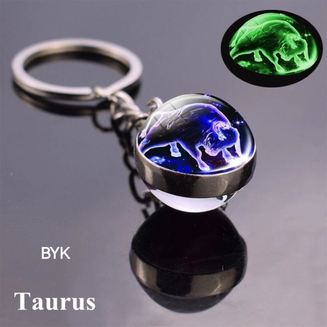 2 x Brelok do kluczy Luminous-(świecący)-Znak Zodiaku