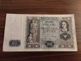 Stary banknot Polski 20zł 1936r