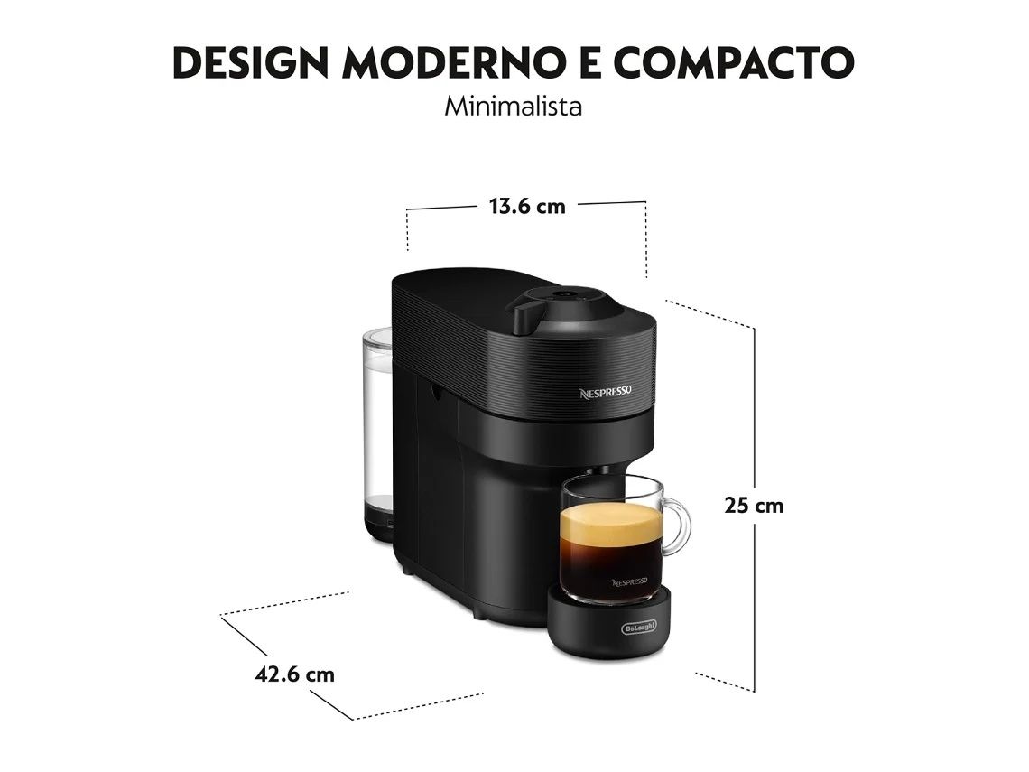 Máquina de Café DELONGHI Nespresso Vertuo Pop ENV90.B