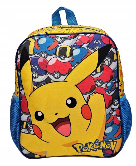 Plecak przedszkolny Pokemon Pikachu sztywny przód 24x29x9,5cm