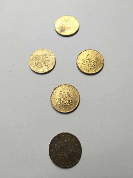 Moeda de 1 schilling da Áustria