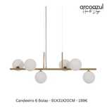 Candeeiro de Tecto 16 Balls Inox Dourado By ArcoazuL Design
