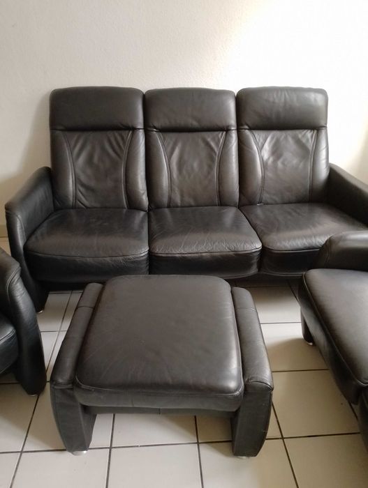 Skórzany komplet wypoczynkowy