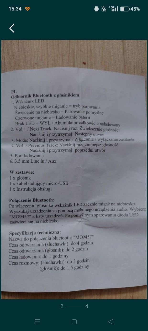 Głośnik Bluetooth