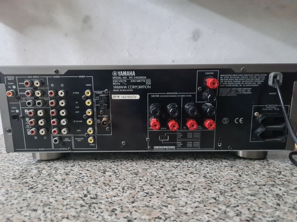 Amplificador Yamaha rx v430