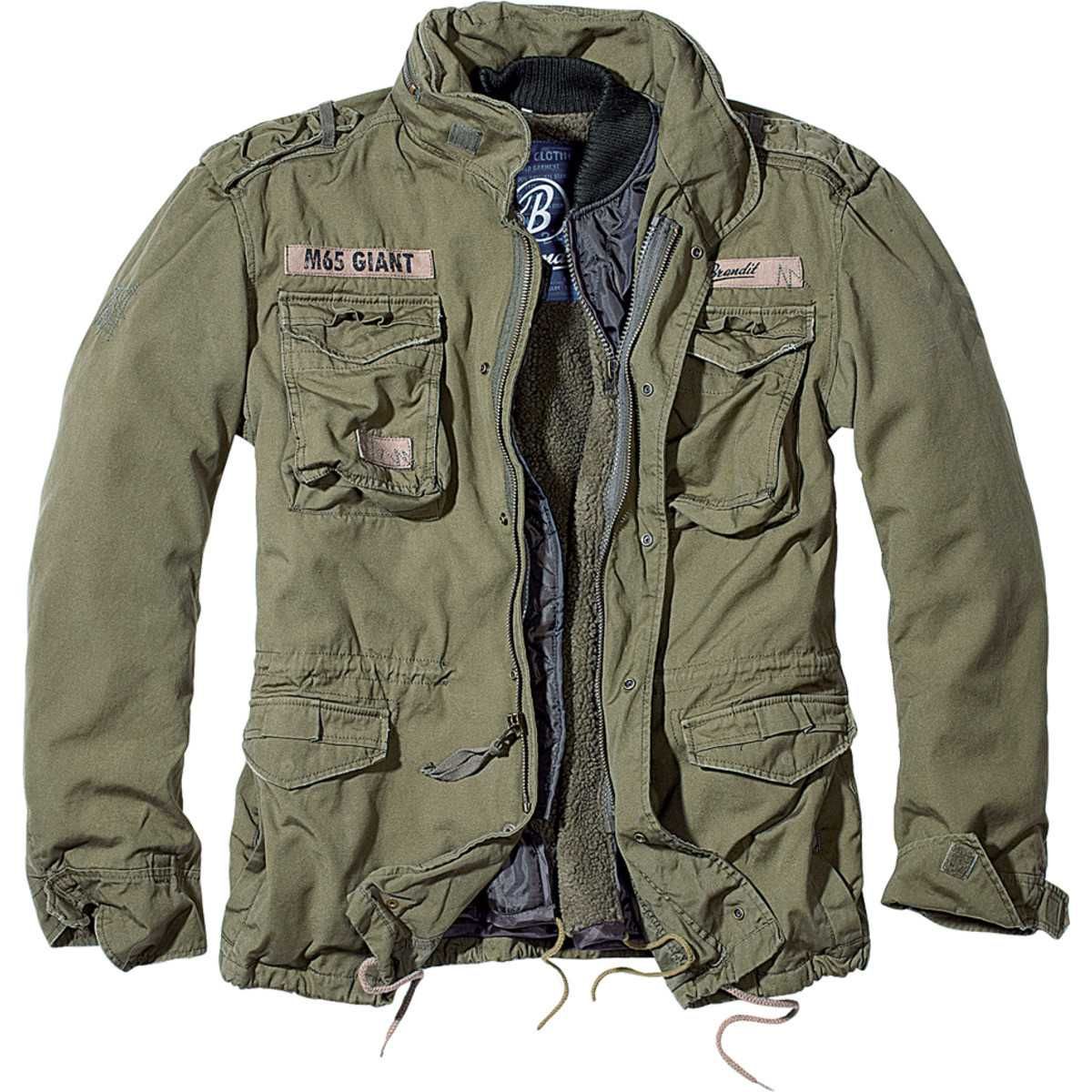 Парка Brandit M65 Giant Olive, дуже великий розмір, СПРАВЖНІЙ 4XL
