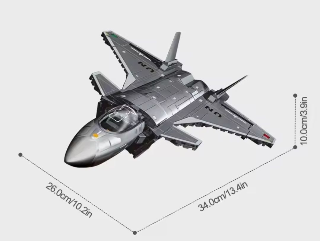Конструктор истребитель Lego боевой самолёт 625 деталей Лего