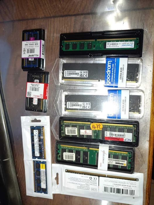 Оперативна пам'ять Ddr1 Ddr2 Ddr3 Ddr4 1, 2,4,8 Gb