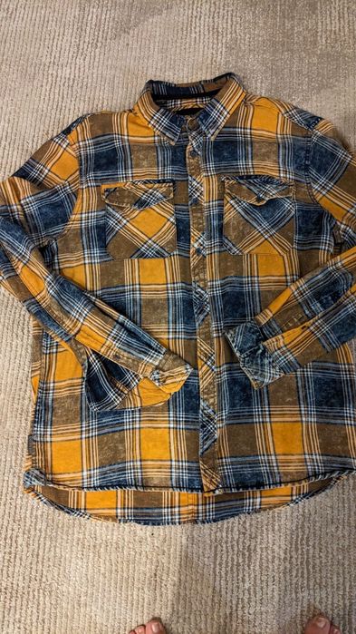 XXL męska koszula w kratę Diverse