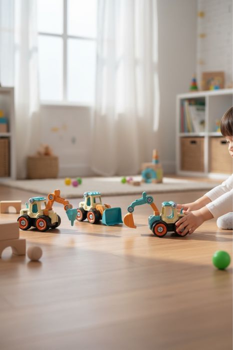 Дитячий Набір 4-в-1 Будівельні машини