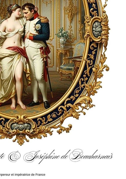 Napoleon Bonaparte & Joséphine de Beauharnais, XVIII w, wielkość A3