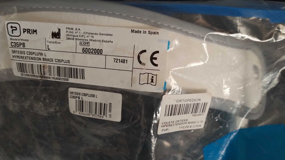 Colete Ortopédico Novo