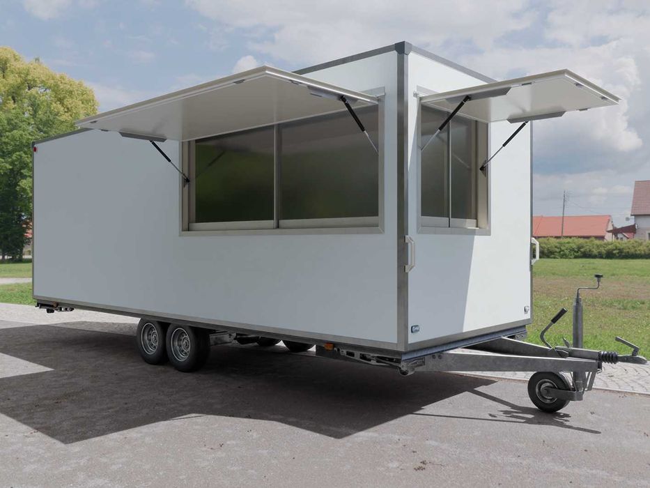 Nowa przyczepa gastronomiczna 7,8 m, POLSKI PRODUCENT