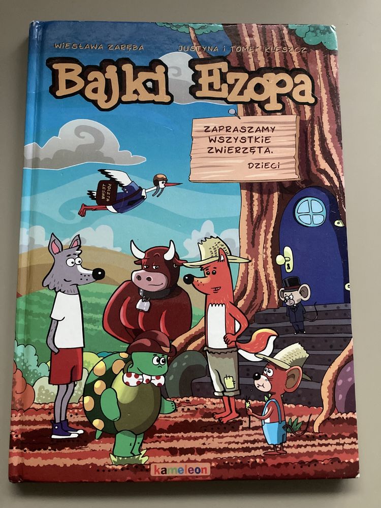 Bajki Ezopa komiks książkę dla dzieci