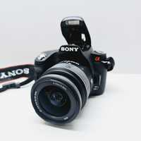 Aparat lustrzanka Sony Alpha 390 + obiektyw sony 18-55mm