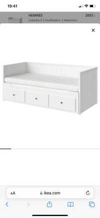 Łóżko Ikea hemnes