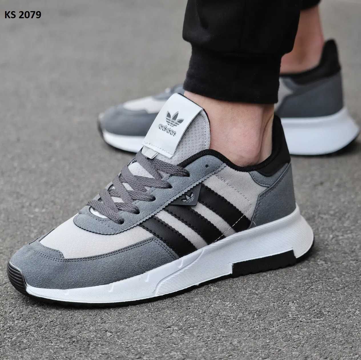 Кросівки Adidas Dark Gray with White. Арт: KS 2079