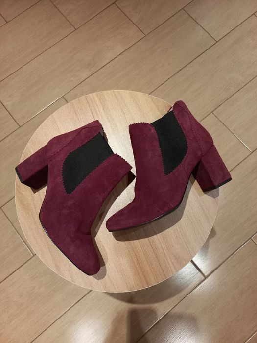 Елегантні  напівчобітки натуральний замш.