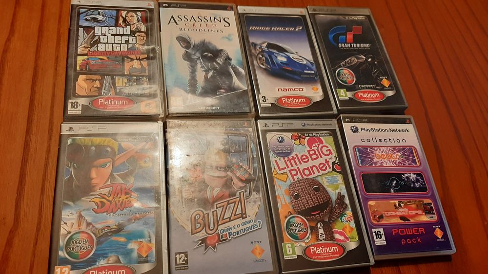 Jogos para psp em caixa