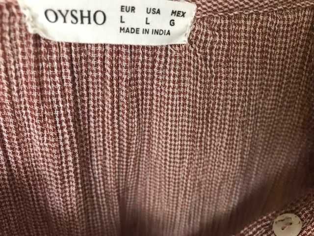 blusa Vichy da Oysho, tamanho L /Nova (portes incluídos)