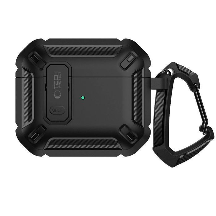 Etui Tech-Protect X-Carbo Na Airpods Pro 1 / 2 - Czarne
