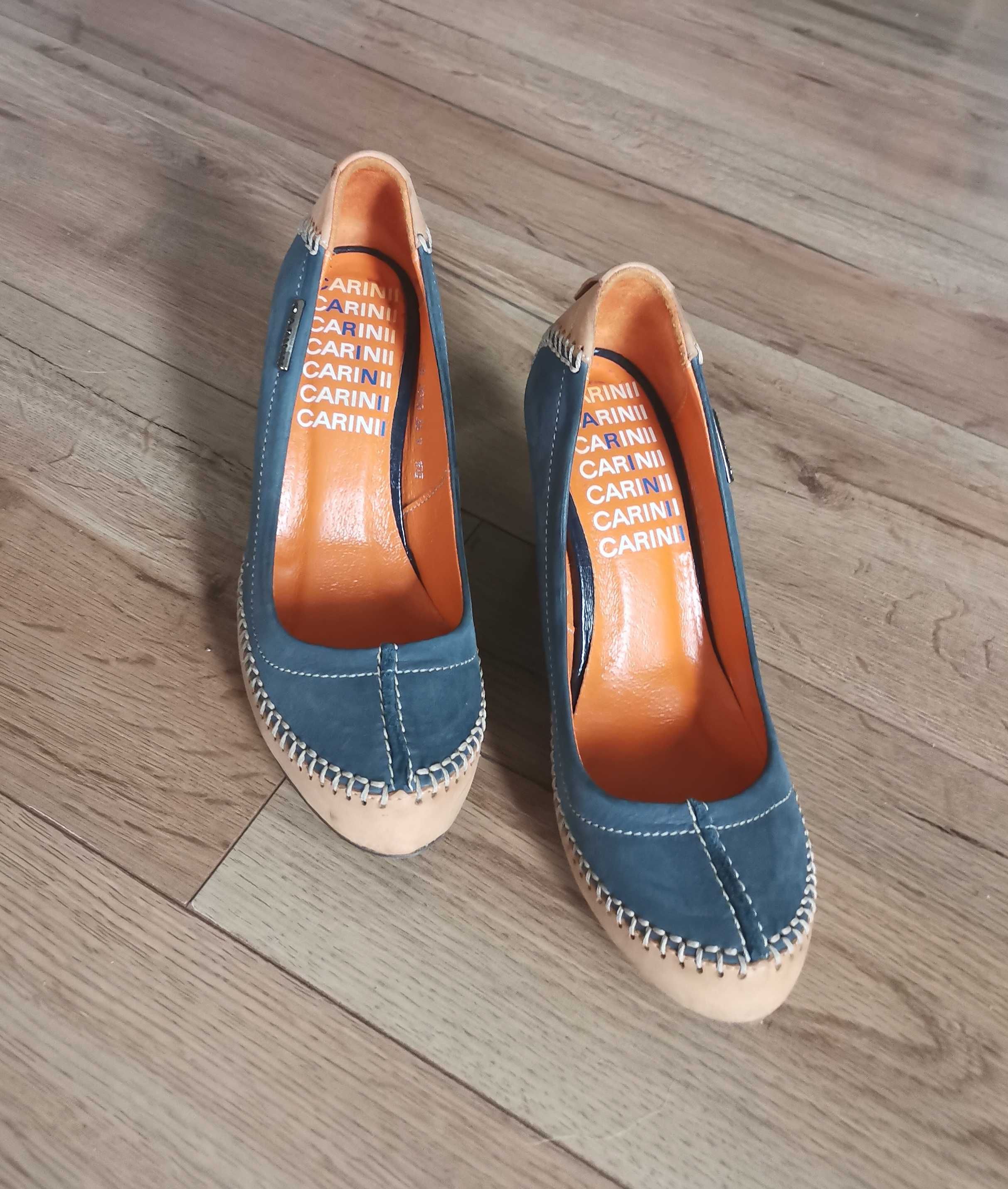 Buty na wysokim obcasie Carinii oryginalne #skóra naturalna