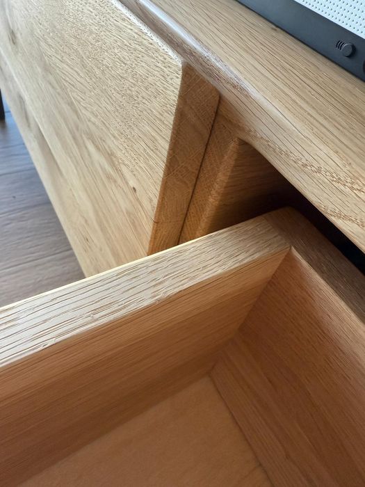 Szafka rtv dębowa 180x50x40