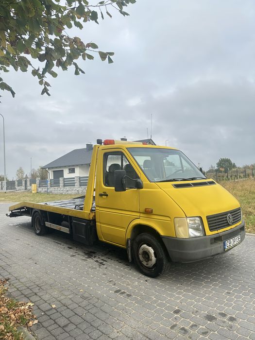 VW LT46 2.5Tdi Blizniak Max Autolaweta Wciagarka Platforma Pneumatyka