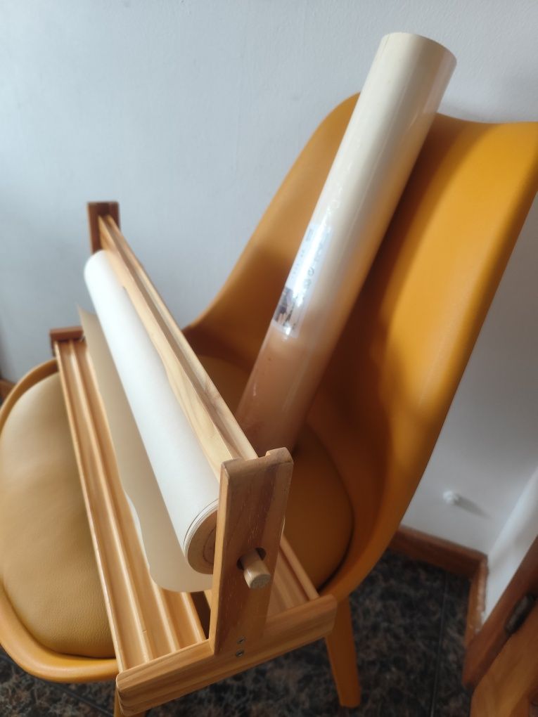 Suporte para rolo de desenho com 2 rolos