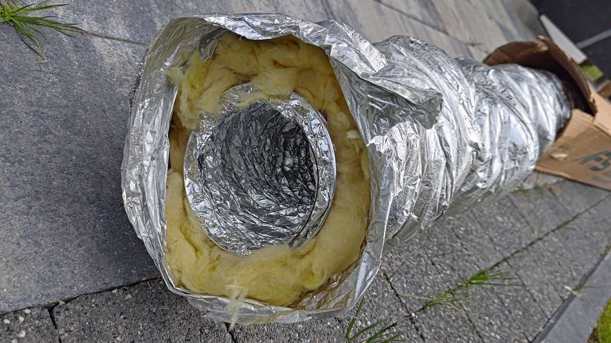 Rura giętka izolowana 100 mm    10m