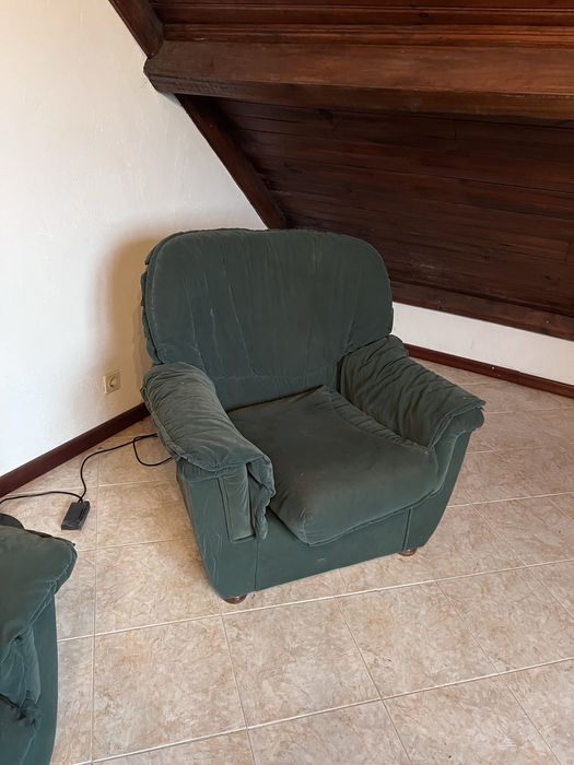 Conjunto 3 sofas com funda removivel