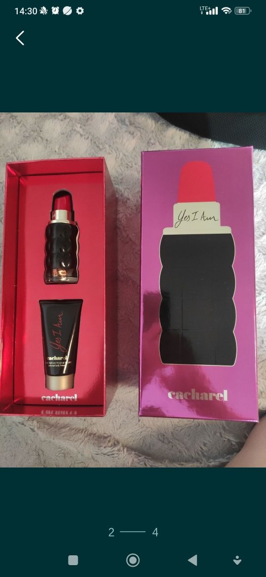 Woda nowa perfumowana Cacharel Yes I Am zestaw