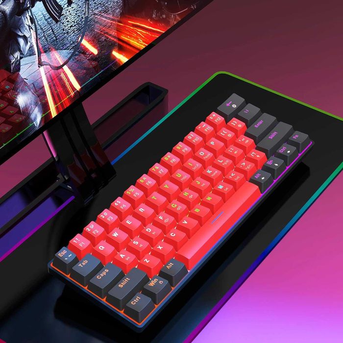 Snpurdiri V900 Przewodowa klawiatura mechaniczna 60% rgb