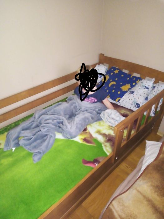 W łóżku dziecięce bardzo wygodne